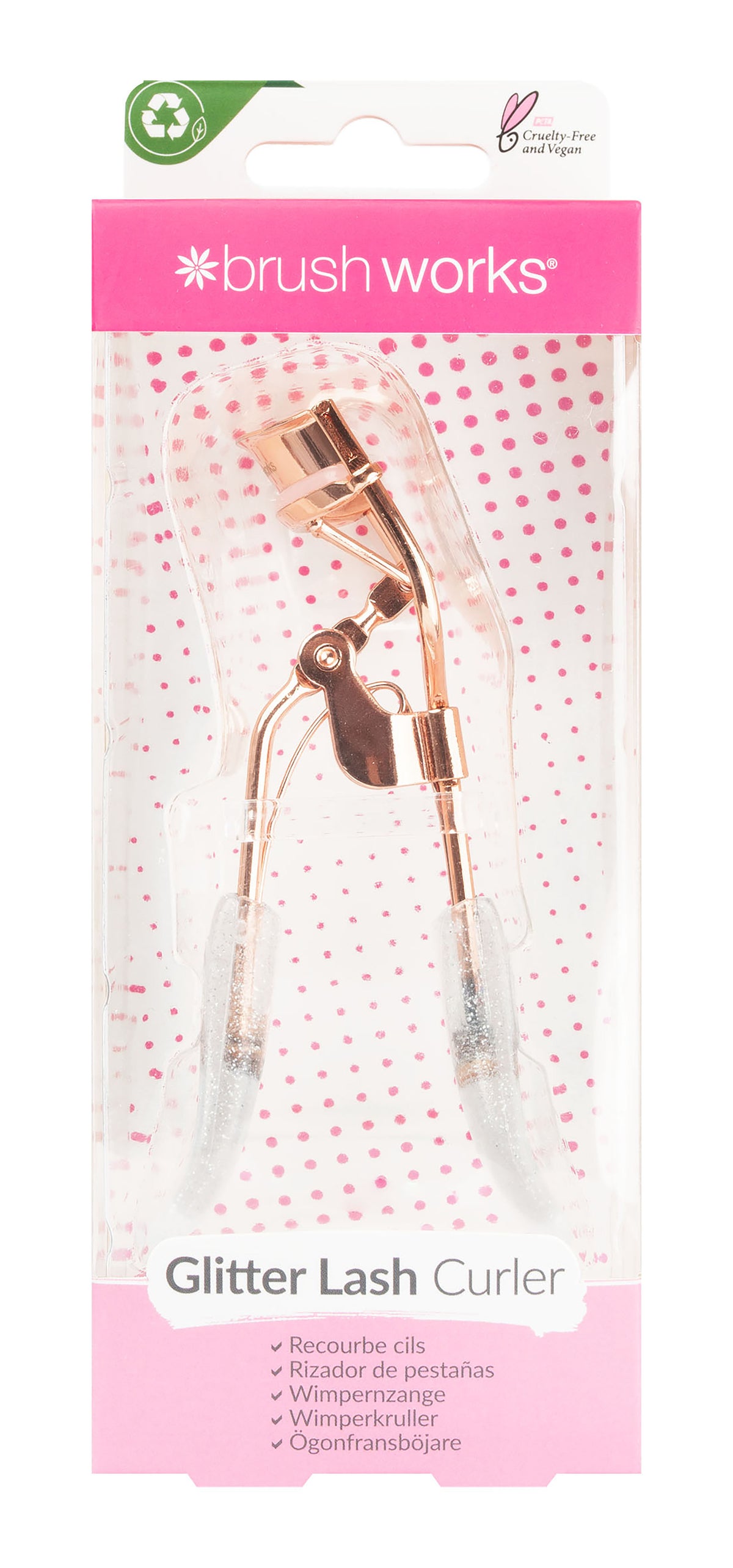 Brushworks Eyelash Curler - Pink