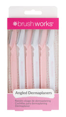 Brushworks Angled Dermaplaners (Pack of 6)