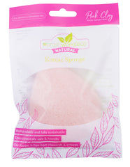 Brushworks Pink Clay Konjac Sponge